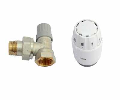 Комплект терморегулятора RA-FN 15 клапан угловой. + термостат RAS-C2